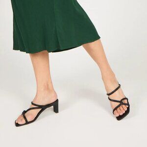 INTENTIONALLY BLANK Black Willow Heeled Sandal 9